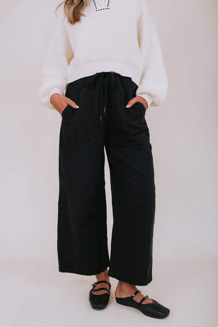FREE PEOPLE - Easy Peasy Pull-On Jeans by Free People in Black