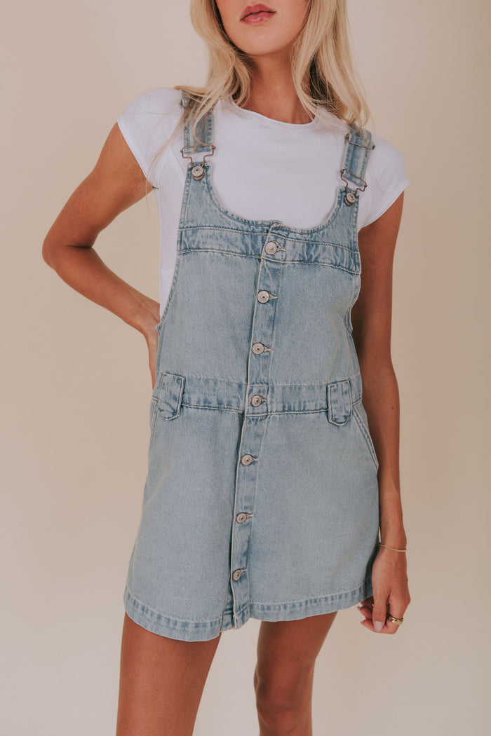 FREE PEOPLE - Edie Denim Skirtall by Free People