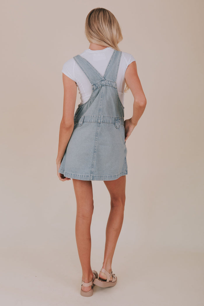 FREE PEOPLE - Edie Denim Skirtall by Free People