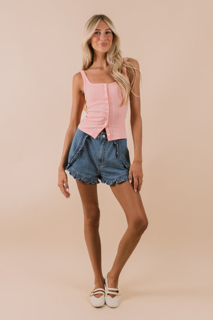 FREE PEOPLE - End Game Pointelle Tank by Free People