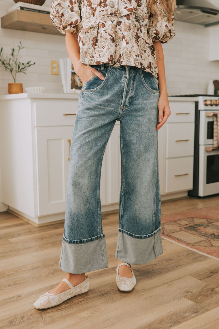 FREE PEOPLE - Final Countdown Mid Rise Pants - 2 Colors! by Free People