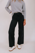 FREE PEOPLE - Libre Wide Leg Jeans by Free People in Cafe Noir