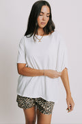 free people nina oversized boxy white tee