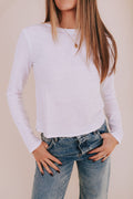 FREE PEOPLE - Nova Long Sleeve Tee by Free People in FP Ivory