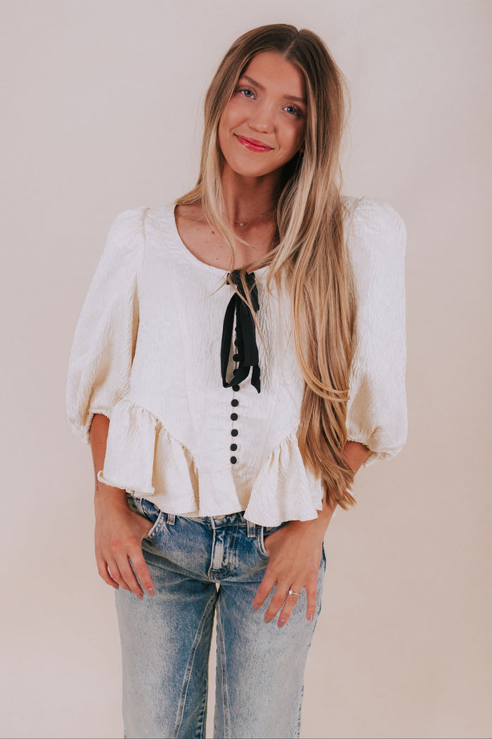 FREE PEOPLE - Pamela Bow Top by Free People