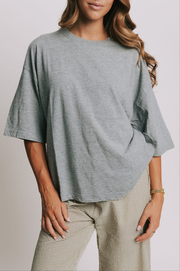 free people perfect oversized tee front