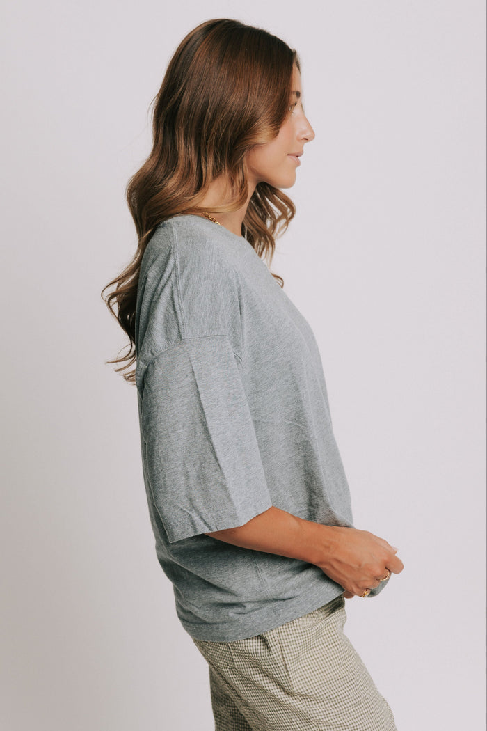 free people perfect oversized tee side