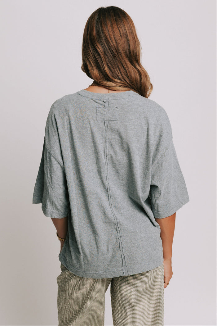 free people perfect oversized tee back