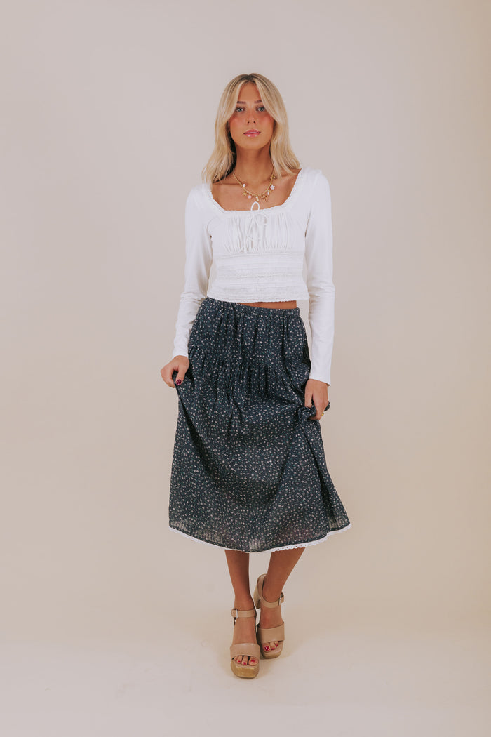 FREE PEOPLE - Scarlet Smocked Long Sleeve by Free People