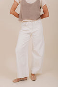 eggshell barrel jeans front