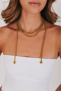 golden line necklace