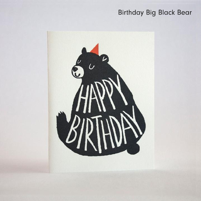 Birthday Big Black Bear