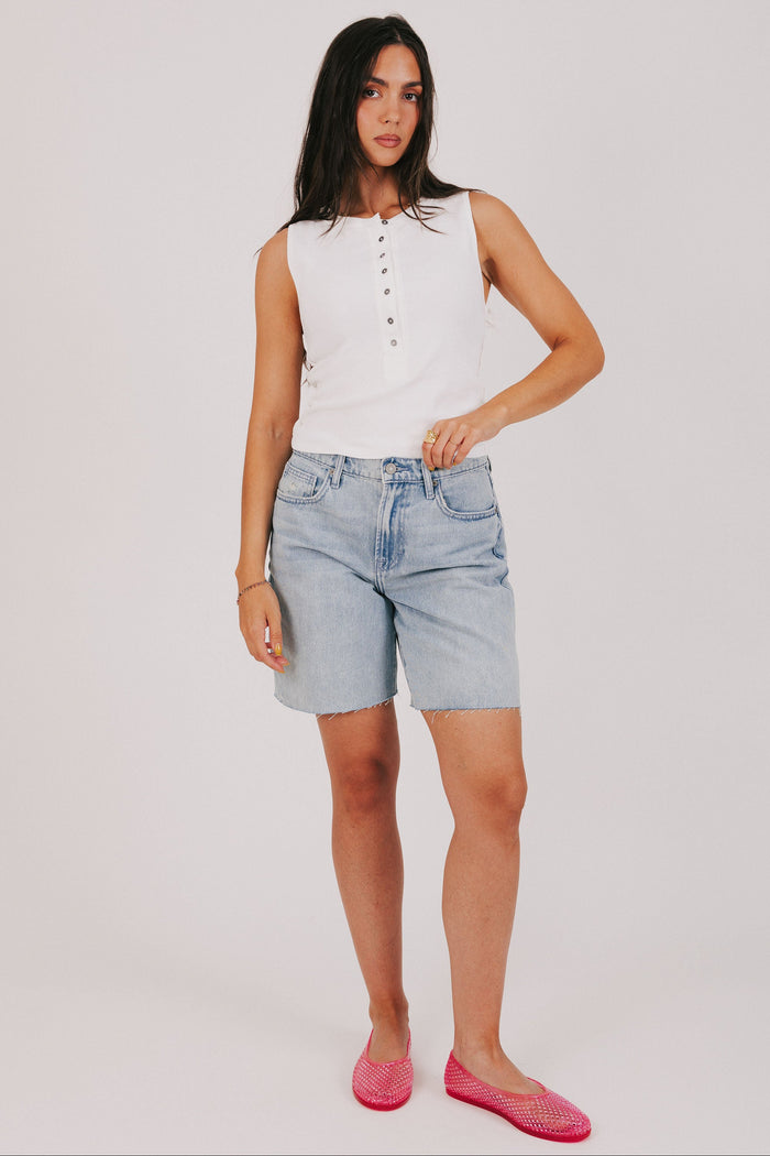 raw hem denim jorts full