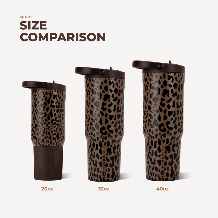 HYDROJUG - Sport 32 oz - Brown Leopard