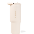 Cream colored HydroJug sport water bottle that can hold up to 32oz