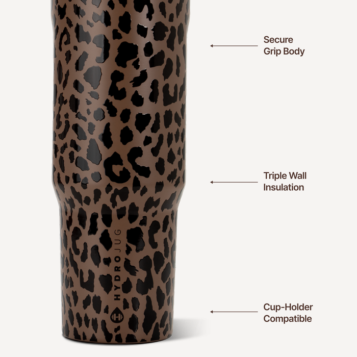 HYDROJUG - Sport 40 oz - Brown Leopard