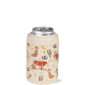 Can cooler with cowboy-themed design on a white background
