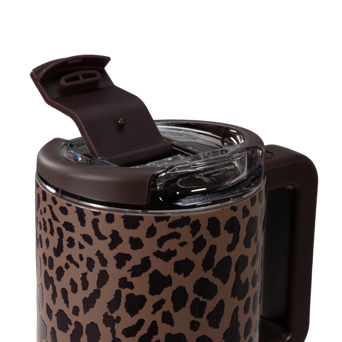 HYDROJUG - Traveler Coffee Mug 20 oz - Brown Leopard
