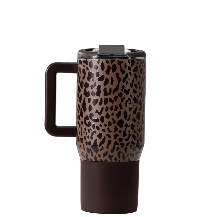 HYDROJUG - Traveler Coffee Mug 20 oz - Brown Leopard