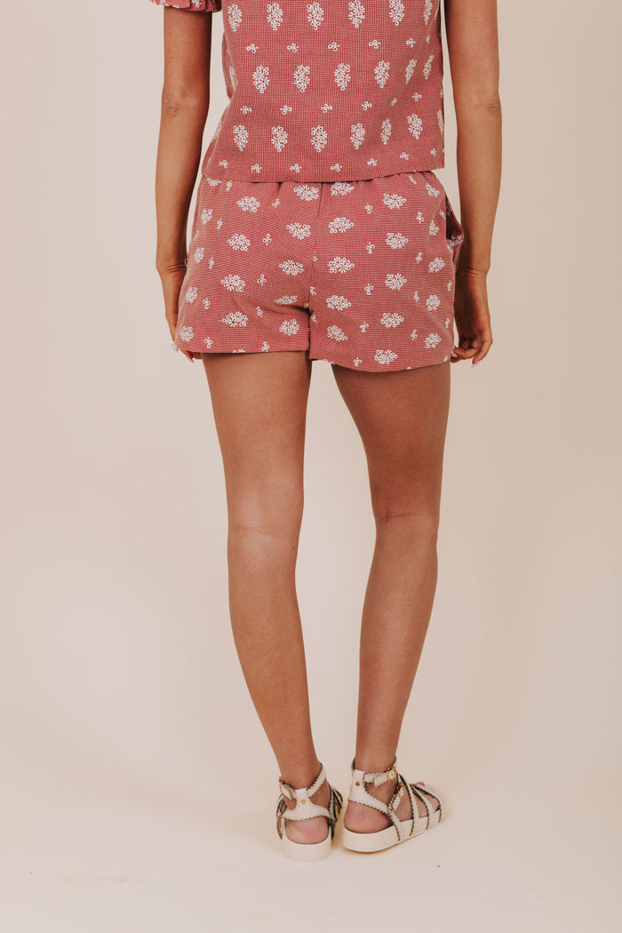 inclusive sizing embroidered gingham matching set short back