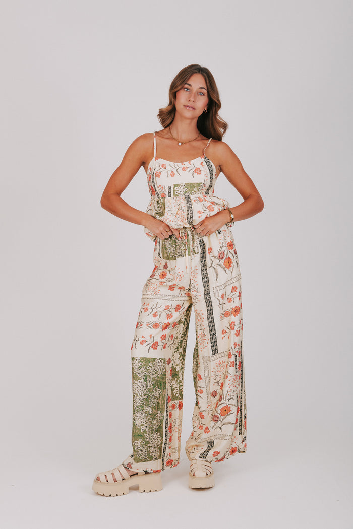floral printed peplum top full