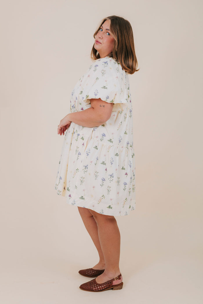 inclusive sizing floral embroidered dress side plus