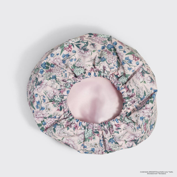 KITSCH - Bridgerton x Kitsch Satin-Lined Flexi Shower Cap - Wisteria