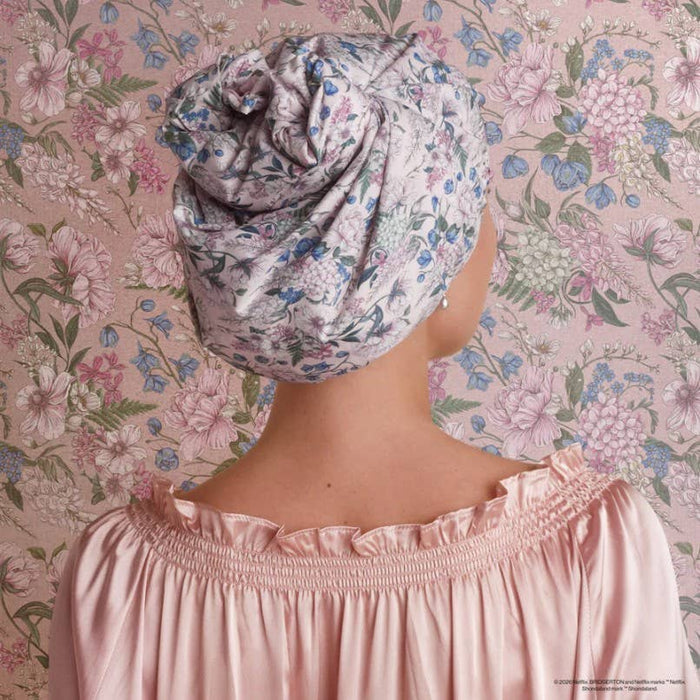 KITSCH - Bridgerton x Kitsch Satin-Lined Flexi Shower Cap - Wisteria
