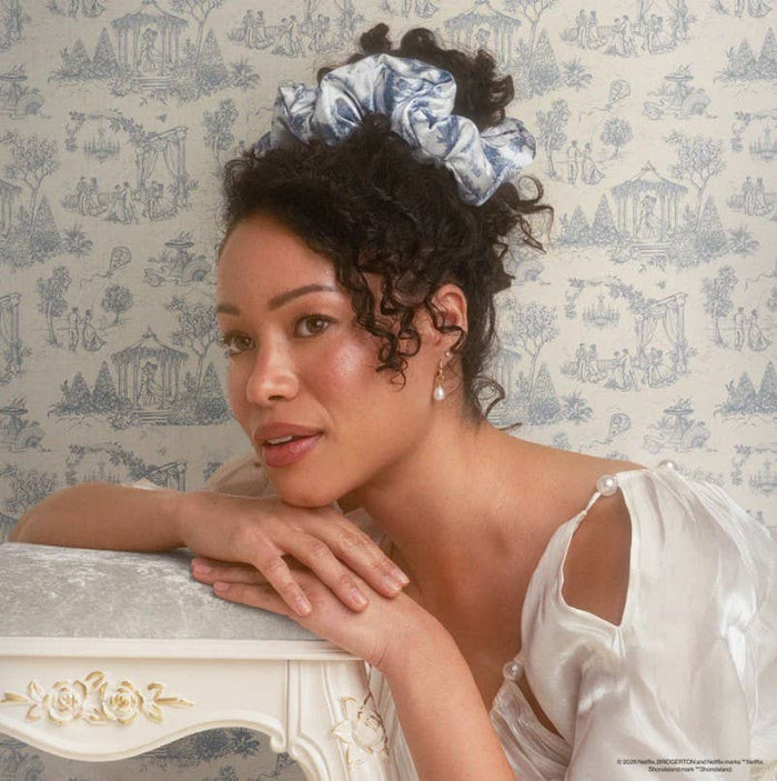 KITSCH - Bridgerton x Kitsch Satin Pillow Scrunchies® - Toile in Bloom