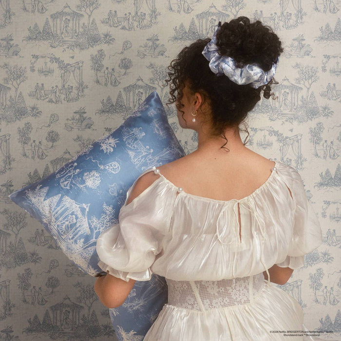 KITSCH - Bridgerton x Kitsch Satin Pillow Scrunchies® - Toile in Bloom