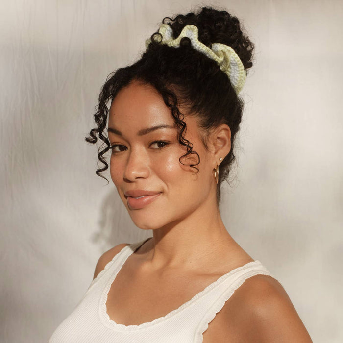 KITSCH - Crochet Scrunchie - Butter Yellow