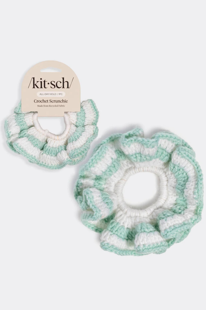 KITSCH - Crochet Scrunchie - Seafoam Blue