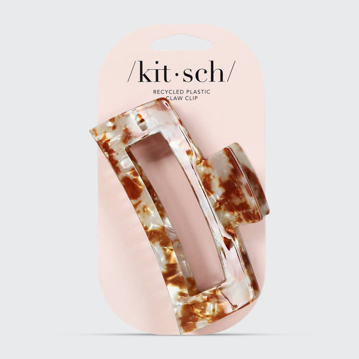 KITSCH - Eco-Friendly Jumbo Open Shape Claw Clip - Brown
