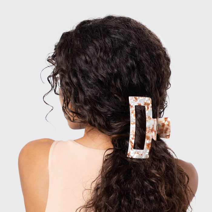 KITSCH - Eco-Friendly Jumbo Open Shape Claw Clip - Brown