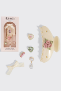 KITSCH - KitschPop™️Curved Claw Clip 7pc Set - Pearlized Cream