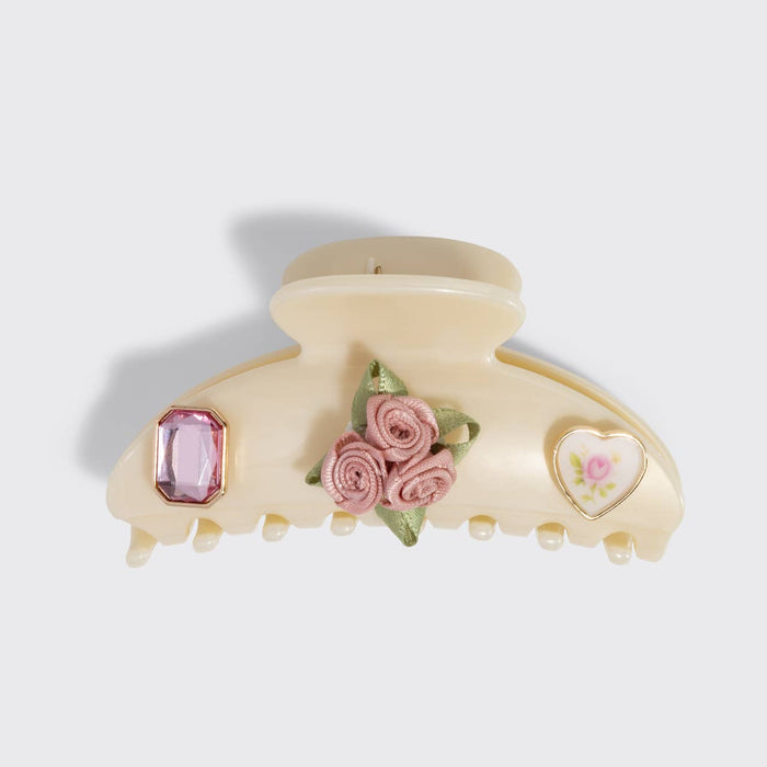 KITSCH - KitschPop™️Curved Claw Clip 7pc Set - Pearlized Cream