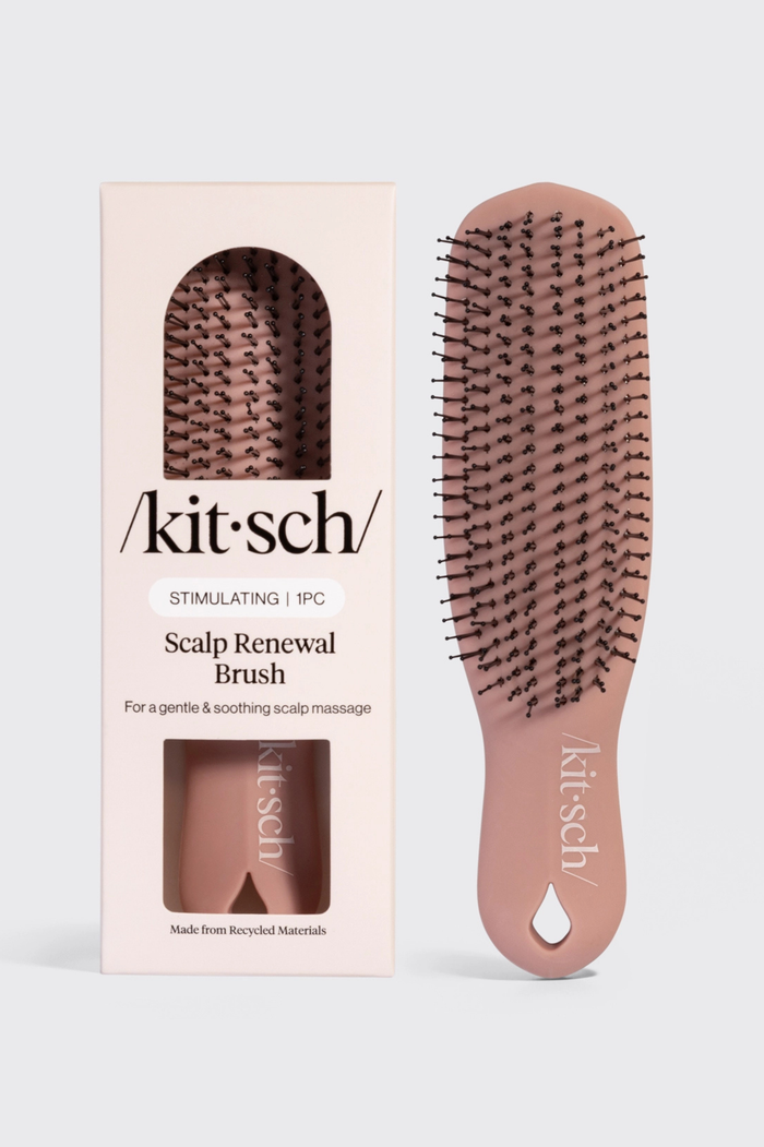 Kit-sch scalp renewal brush with packaging on a white background