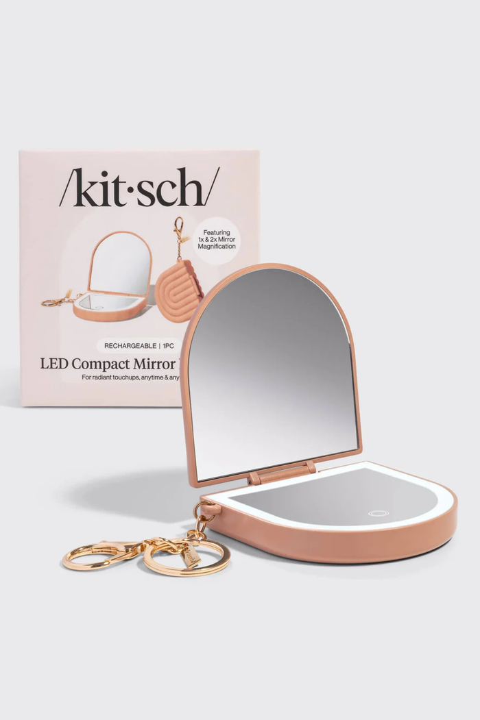 KITSCH - Terracotta Compact Mirror Keychain