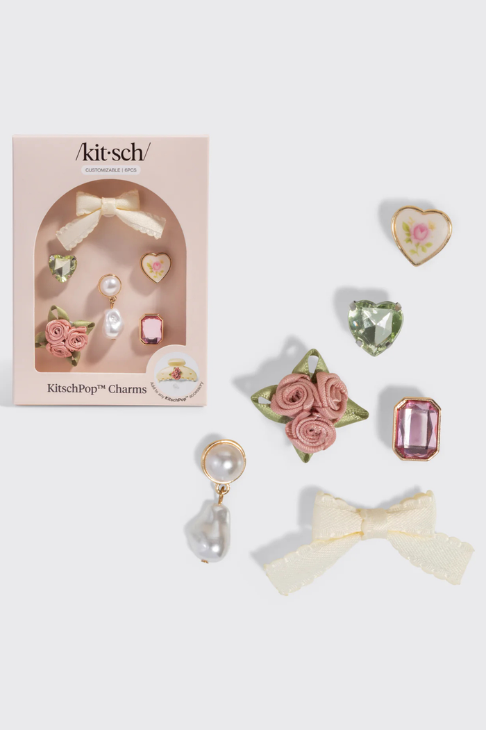 KitschPop™️ Charms 6pc Set - Vintage Pink
