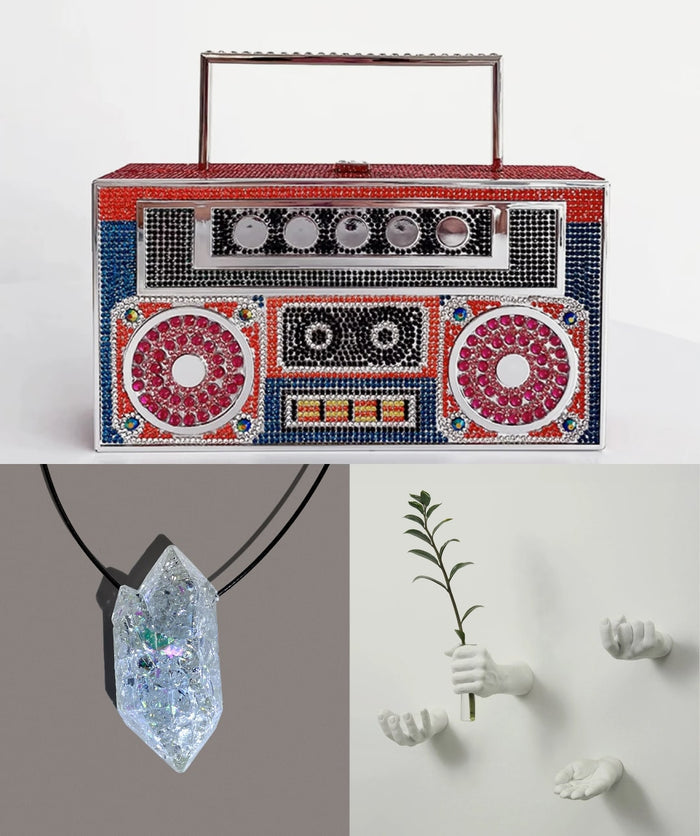 Led Necklace + Hand Hook + Boom Box