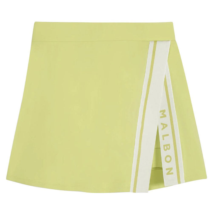 Malbon Baseline Golf Skirt Lime Sherbet Women