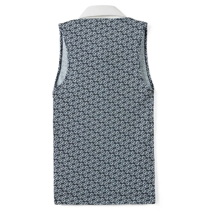 Malbon Claudia Sleeveless Golf Polo Black Multi Women