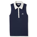 Malbon Claudia Sleeveless Golf Polo Navy Women