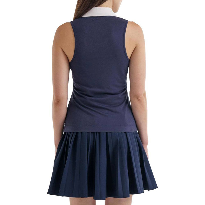 Malbon Claudia Sleeveless Golf Polo Navy Women