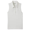 Malbon Claudia Sleeveless Golf Polo White - SU23 Women