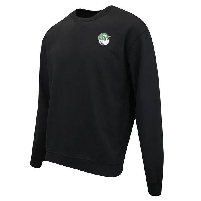 Malbon Evergreen GD Crewneck Golf Sweatshirt Black