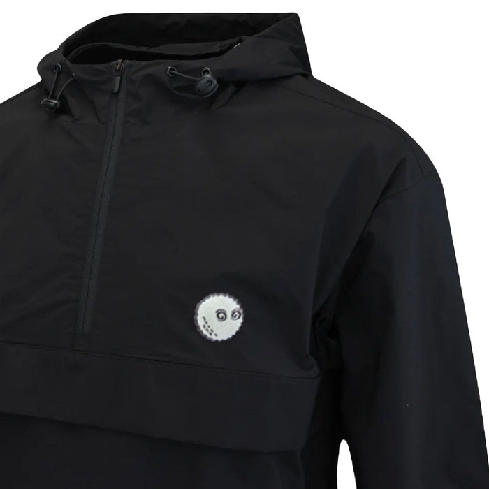 Malbon Evergreen Nylon Golf Anorak Black