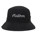 Malbon Evergreen Nylon Golf Bucket Hat Black