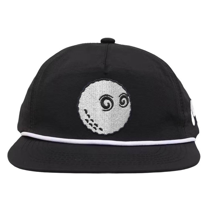 Malbon Evergreen Nylon Rope Golf Cap Black