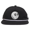 Malbon Evergreen Nylon Rope Golf Cap Black